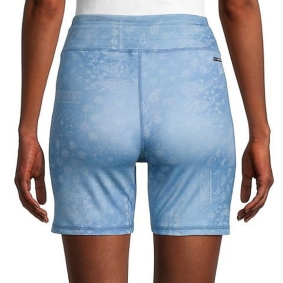 Max Studio Performance Barbados Print Bike Shorts NWT - Picture 2 of 2